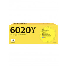 TC-X6020Y Тонер-картридж T2 для Xerox Phaser 6020/6022/WorkCentre 6025/6027 (1000 стр.) желтый, с чипом 106R02762